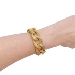 Miller Bracelet Maillon En Or Jaune -Castafiore Boutique bracelet maillon en or jaune 384218