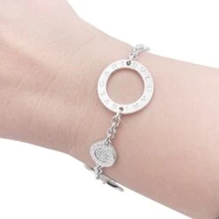 Miller Bracelet Maillons BULGARIen Or Blanc Et Diamants 5 Miller Bracelet Maillons BULGARIen Or Blanc Et Diamants -Castafiore Boutique bracelet maillons bulgari en or blanc et diamants 274091