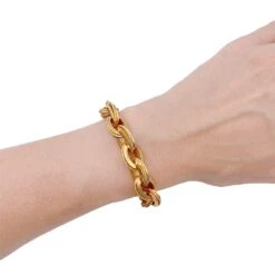 Miller Bracelet Maillons En Or Jaune -Castafiore Boutique bracelet maillons en or jaune 402168