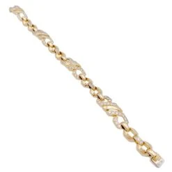 Miller Bracelet Maillons En Or Jaune Et Diamants -Castafiore Boutique bracelet maillons en or jaune et diamants 229272