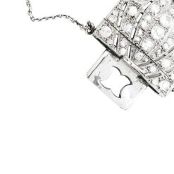 Miller Bracelet Manchette Art Déco En Platine Et Diamants -Castafiore Boutique bracelet manchette art deco en platine et diamants 707814