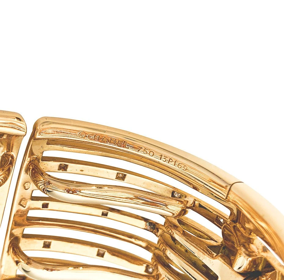 Miller Bracelet Manchette CHANEL , "San Marco" Or Rose, Diamants Et Spinelles 8 Miller Bracelet Manchette CHANEL , "San Marco" Or Rose, Diamants Et Spinelles – Image 8