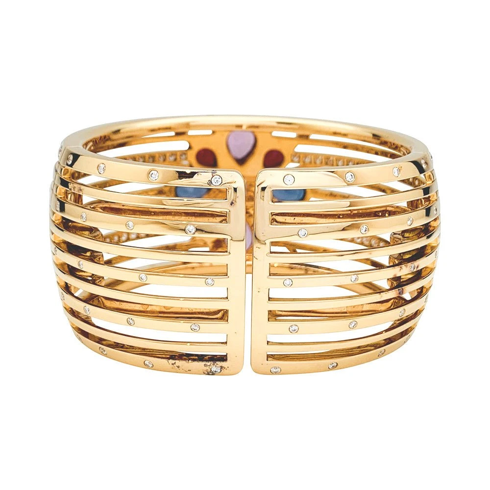 Miller Bracelet Manchette CHANEL , "San Marco" Or Rose, Diamants Et Spinelles 4 Miller Bracelet Manchette CHANEL , "San Marco" Or Rose, Diamants Et Spinelles – Image 4