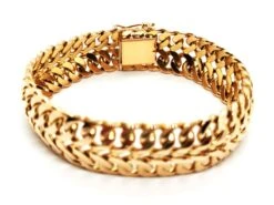 Bracelet Manchette Double Maille En Or Jaune 13 Bracelet Manchette Double Maille En Or Jaune -Castafiore Boutique bracelet manchette double maille en or jaune 421919