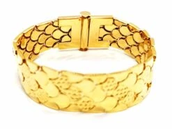 Bracelet Manchette écailles En Or Jaune 11 Bracelet Manchette écailles En Or Jaune -Castafiore Boutique bracelet manchette ecailles en or jaune 155197