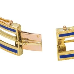 Bracelet Manchette En Or Jaune, émail Et Diamant -Castafiore Boutique bracelet manchette en or jaune email et diamant 813947