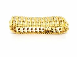 Bracelet Manchette En Or Jaune Et En Diamants -Castafiore Boutique bracelet manchette en or jaune et en diamants 910488
