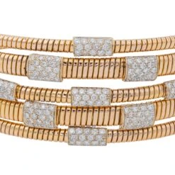 Bracelet Manchette En Or Rose Et Diamant 12 Bracelet Manchette En Or Rose Et Diamant -Castafiore Boutique bracelet manchette en or rose et diamant 427013