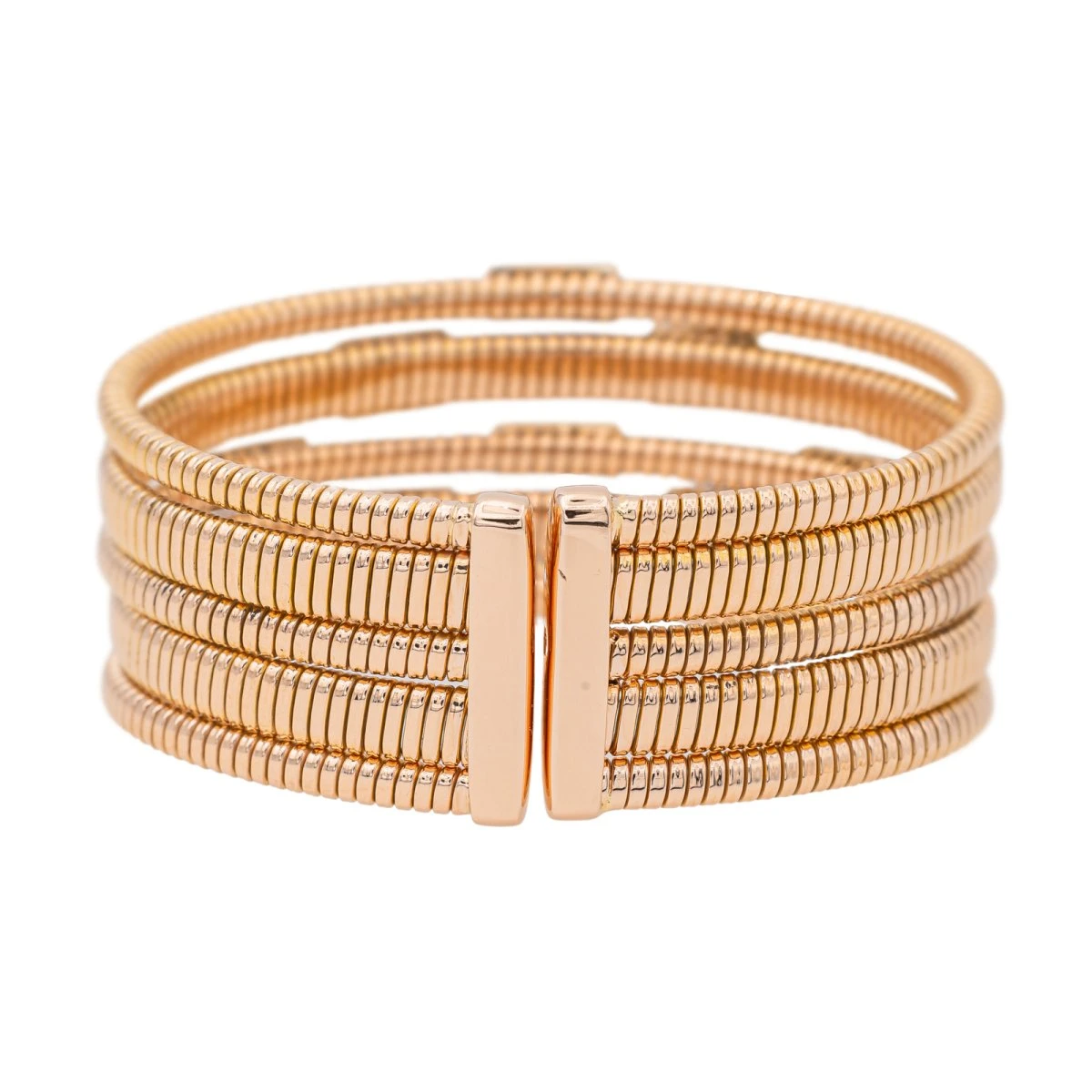 Bracelet Manchette En Or Rose Et Diamant 3 Bracelet Manchette En Or Rose Et Diamant – Image 3