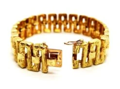 Bracelet Manchette Frise Grecque En Or Jaune -Castafiore Boutique bracelet manchette frise grecque en or jaune 861695