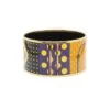 Bracelet Manchette HERMÈS En Métal Doré émaillé -Castafiore Boutique bracelet manchette hermes en metal dore emaille 803643