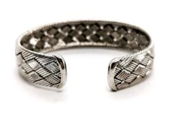 Bracelet Manchette HERMÈS Tressé En Or Blanc -Castafiore Boutique bracelet manchette hermes tresse en or blanc 670853