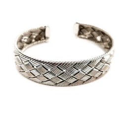 Bracelet Manchette HERMÈS Tressé En Or Blanc -Castafiore Boutique bracelet manchette hermes tresse en or blanc 806152