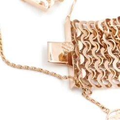 Bracelet Manchette Maille En Or Rose 9 Bracelet Manchette Maille En Or Rose -Castafiore Boutique bracelet manchette maille en or rose 454916