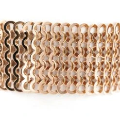 Bracelet Manchette Maille En Or Rose 11 Bracelet Manchette Maille En Or Rose -Castafiore Boutique bracelet manchette maille en or rose 587111