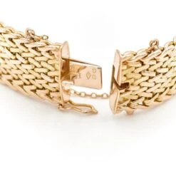 Bracelet Manchette Maille Polonaise En Or Jaune 13 Bracelet Manchette Maille Polonaise En Or Jaune -Castafiore Boutique bracelet manchette maille polonaise en or jaune 775825