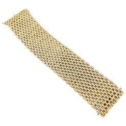 Miller Bracelet Manchette Maille Résille En Or Jaune -Castafiore Boutique bracelet manchette maille resille en or jaune 912716