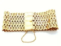 Bracelet Manchette Maille Tissée En Or Jaune 12 Bracelet Manchette Maille Tissée En Or Jaune -Castafiore Boutique bracelet manchette maille tissee en or jaune 233832