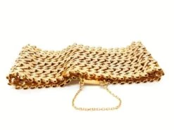 Bracelet Manchette Maille Tissée En Or Jaune 11 Bracelet Manchette Maille Tissée En Or Jaune -Castafiore Boutique bracelet manchette maille tissee en or jaune 478826