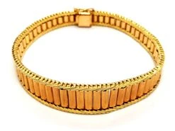 Bracelet Manchette Souple En Or Jaune -Castafiore Boutique bracelet manchette souple en or jaune 156706