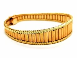 Bracelet Manchette Souple En Or Jaune -Castafiore Boutique bracelet manchette souple en or jaune 313421