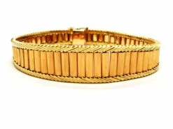 Bracelet Manchette Souple En Or Jaune -Castafiore Boutique bracelet manchette souple en or jaune 480840