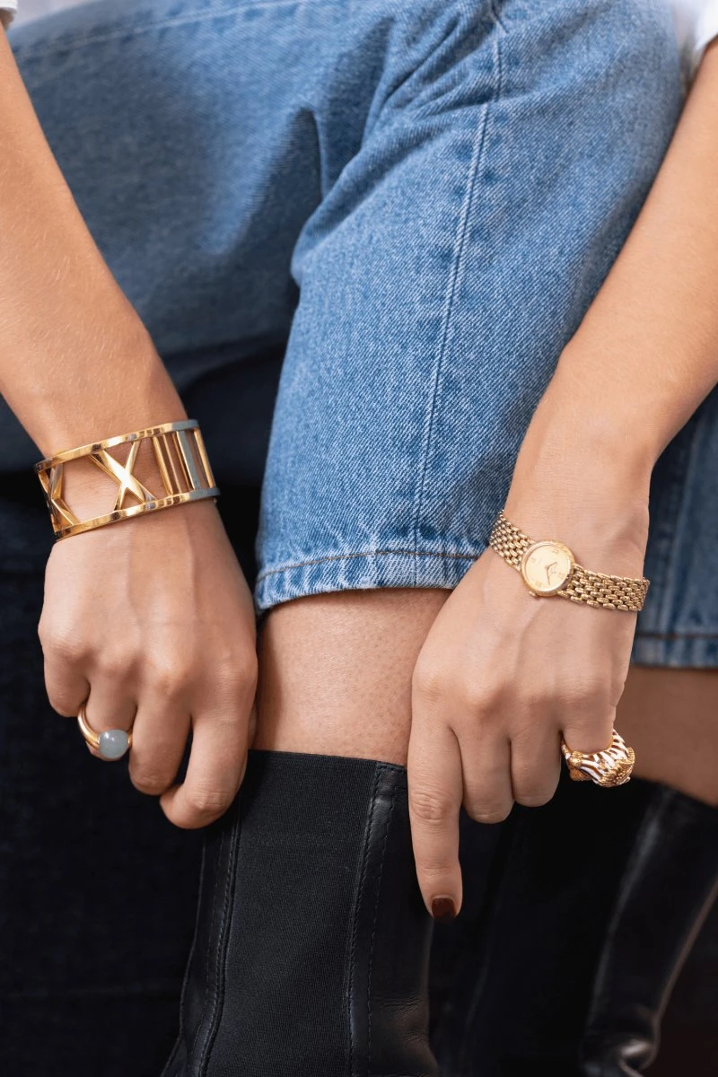 Bracelet Manchette TIFFANY & CO. "Atlas" En Or Jaune 9 Bracelet Manchette TIFFANY & CO. "Atlas" En Or Jaune – Image 9