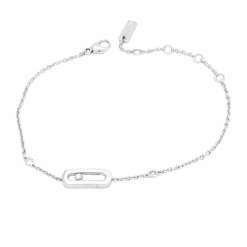 Miller Bracelet MESSIKA, "Move Uno", Or Blanc Et Diamants