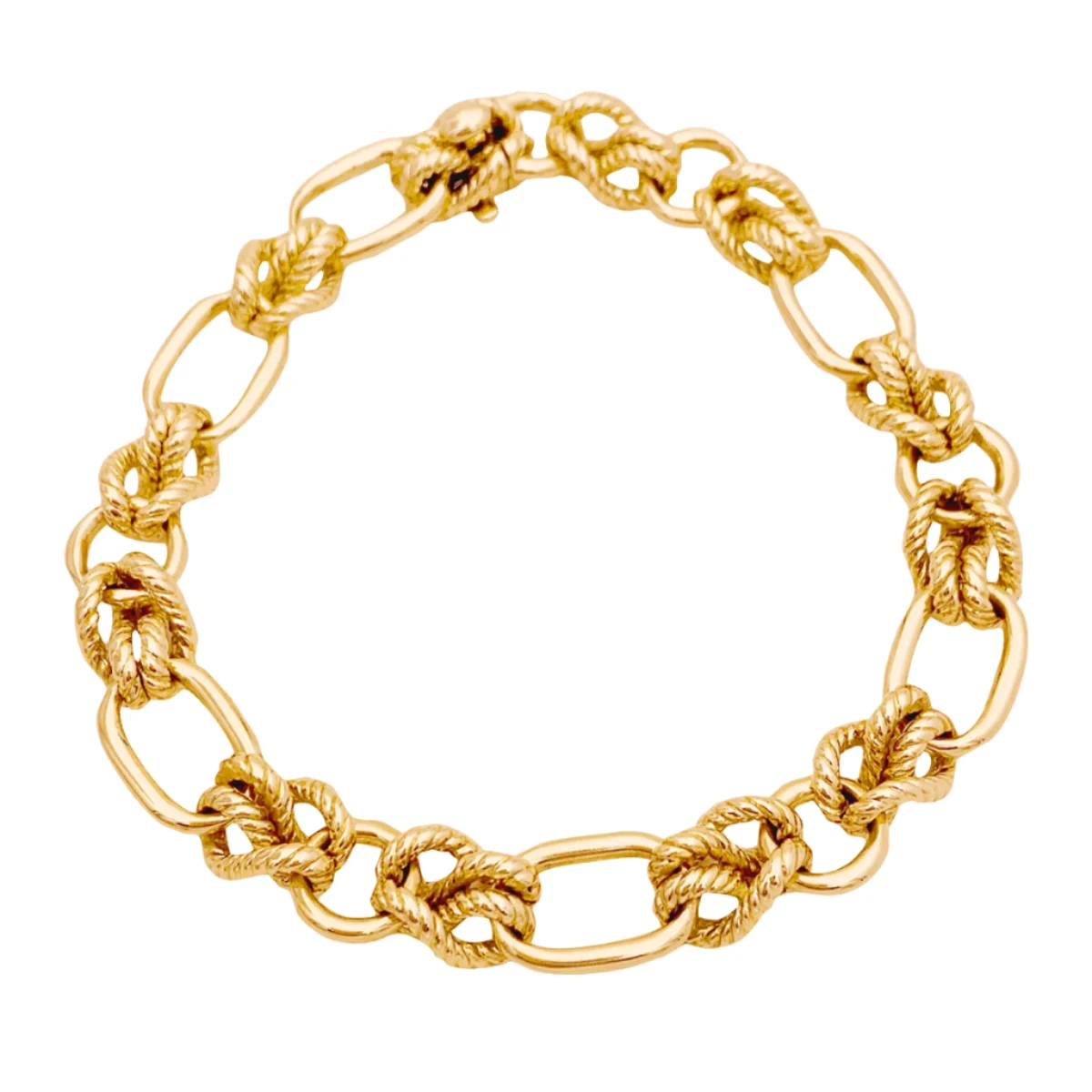Miller Bracelet Maille "Noeuds" En Or Jaune 1 Miller Bracelet Maille "Noeuds" En Or Jaune