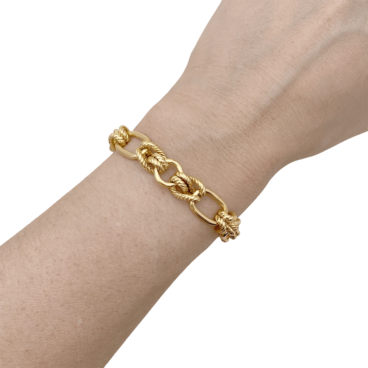 Miller Bracelet Maille "Noeuds" En Or Jaune 2 Miller Bracelet Maille "Noeuds" En Or Jaune – Image 2