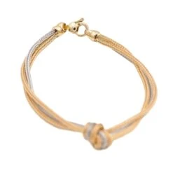 Bracelet Noeuds En Or Jaune Et Or Blanc 13 Bracelet Noeuds En Or Jaune Et Or Blanc -Castafiore Boutique bracelet noeuds en or jaune et or blanc 173523