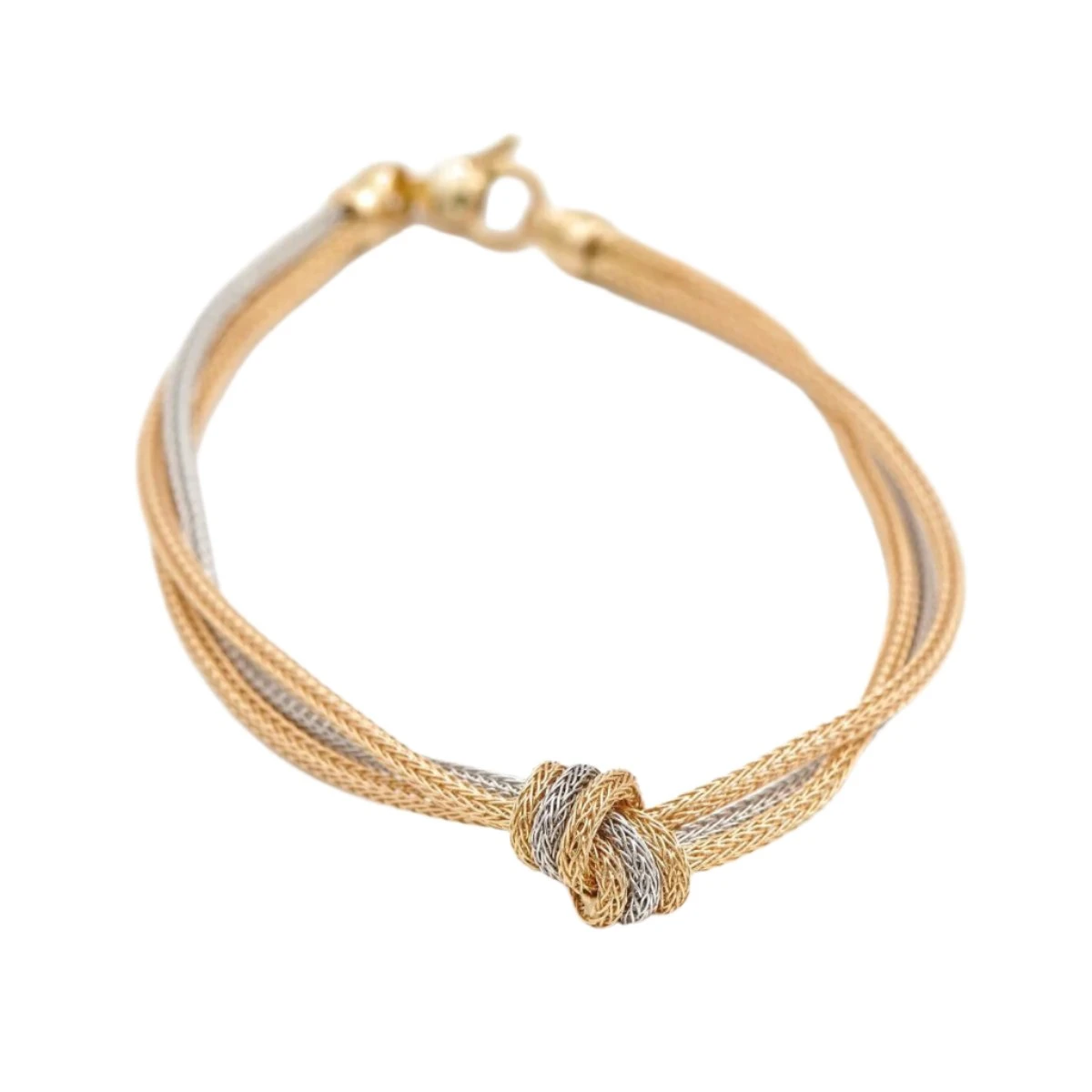 Bracelet Noeuds En Or Jaune Et Or Blanc 1 Bracelet Noeuds En Or Jaune Et Or Blanc