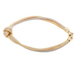 Bracelet Noeuds En Or Jaune Et Or Blanc 9 Bracelet Noeuds En Or Jaune Et Or Blanc -Castafiore Boutique bracelet noeuds en or jaune et or blanc 833936