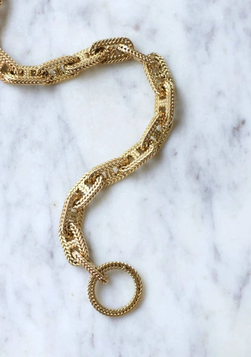 Bracelet Or Chaîne D'ancre Hermès Par Georges Lenfant 10 Bracelet Or Chaîne D'ancre Hermès Par Georges Lenfant – Image 10