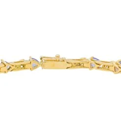 Bracelet En Or Jaune Et Tanzanite -Castafiore Boutique bracelet or jaune tanzanite 800962