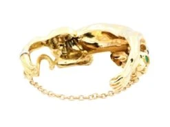 Bracelet Panthère En Or Jaune, Or Blanc, émeraudes Et Diamants -Castafiore Boutique bracelet panthere en or jaune or blanc emeraudes et diamants 753910