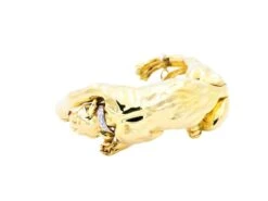 Bracelet Panthère En Or Jaune, Or Blanc, émeraudes Et Diamants -Castafiore Boutique bracelet panthere en or jaune or blanc emeraudes et diamants 850407