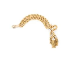 Bracelet Passementerie En Or Jaune Et Diamants -Castafiore Boutique bracelet passementerie en or jaune et diamants orne de 3 pompons 337250