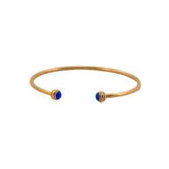 Bracelet Jonc PIAGET "Possession" En Or Rose Et Lapis Lazuli