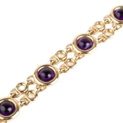 Bracelet POIRAY "Indrani" En Or Jaune Et Améthystes -Castafiore Boutique bracelet poiray indrani en or jaune et amethystes 341959