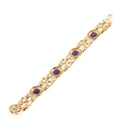 Bracelet POIRAY "Indrani" En Or Jaune Et Améthystes -Castafiore Boutique bracelet poiray indrani en or jaune et amethystes 396241