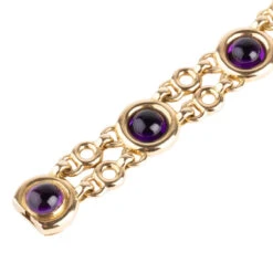 Bracelet POIRAY "Indrani" En Or Jaune Et Améthystes -Castafiore Boutique bracelet poiray indrani en or jaune et amethystes 688848