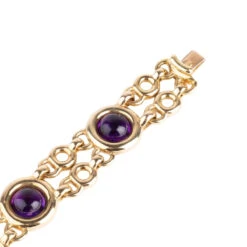 Bracelet POIRAY "Indrani" En Or Jaune Et Améthystes -Castafiore Boutique bracelet poiray indrani en or jaune et amethystes 754903