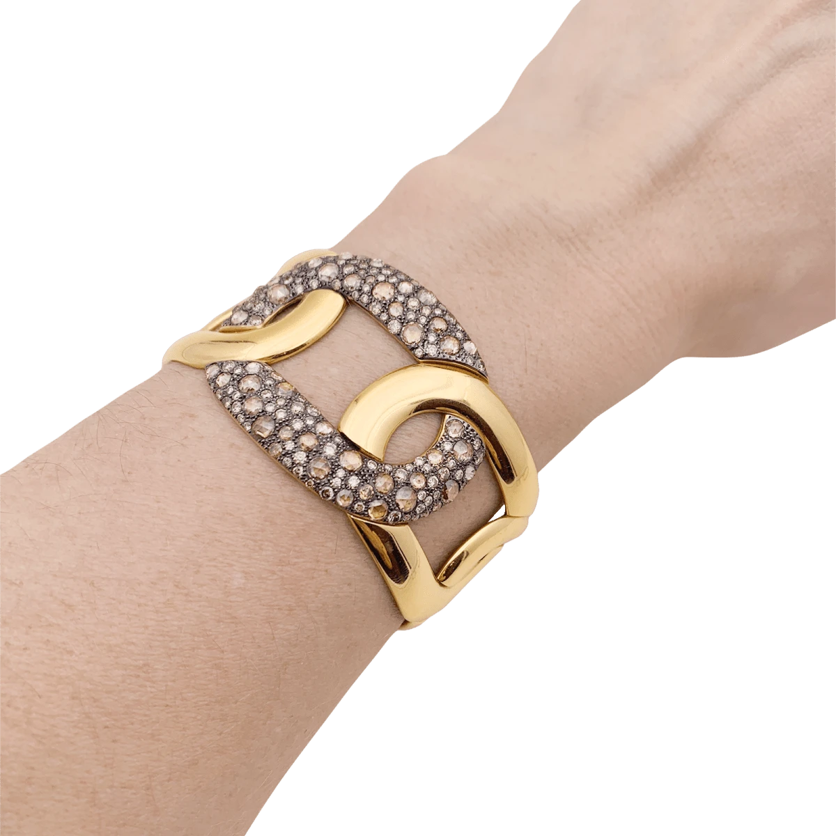 Miller Bracelet POMELLATO "Tango" En Or Et Diamant Blancs Et Bruns 3 Miller Bracelet POMELLATO "Tango" En Or Et Diamant Blancs Et Bruns – Image 3