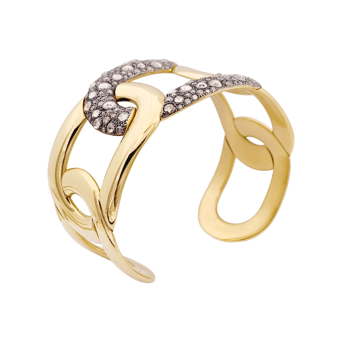 Miller Bracelet POMELLATO "Tango" En Or Et Diamant Blancs Et Bruns 4 Miller Bracelet POMELLATO "Tango" En Or Et Diamant Blancs Et Bruns – Image 4