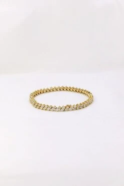 Bracelet Rivière De Diamants Or Jaune 4,8 Carats -Castafiore Boutique bracelet riviere de diamants or jaune 48 carats 191706