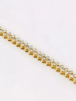 Bracelet Rivière De Diamants Or Jaune 4,8 Carats -Castafiore Boutique bracelet riviere de diamants or jaune 48 carats 208212