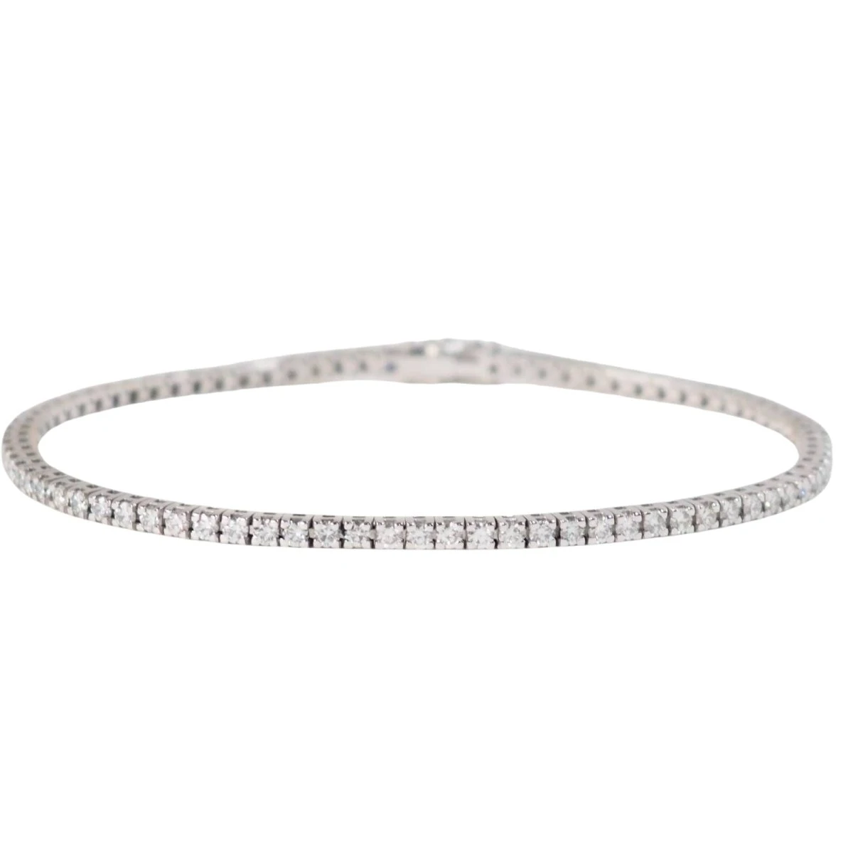 Bracelet Rivière En Or Blanc Et Diamant 1 Bracelet Rivière En Or Blanc Et Diamant