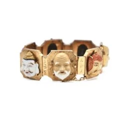 Bracelet "Sept Visages" En Or Jaune -Castafiore Boutique bracelet sept visages en or jaune 103293