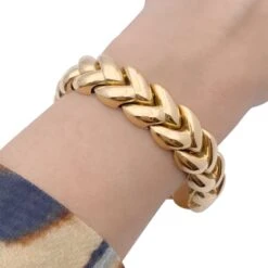 Miller Bracelet Souple CARTIER "Tresse" En Or Jaune -Castafiore Boutique bracelet souple cartier tresse en or jaune 221928